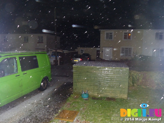 FZ001413 Hail storm in Llantwit Major